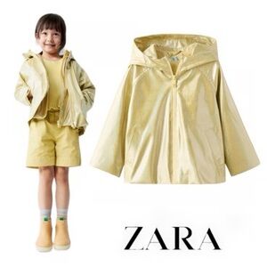 Zara Metallic Gold Jacket like new 2t